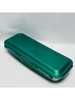 Lock & Lock 12 Egg  Holder Container HPL954 Green Lid Clear Base BPA-Free